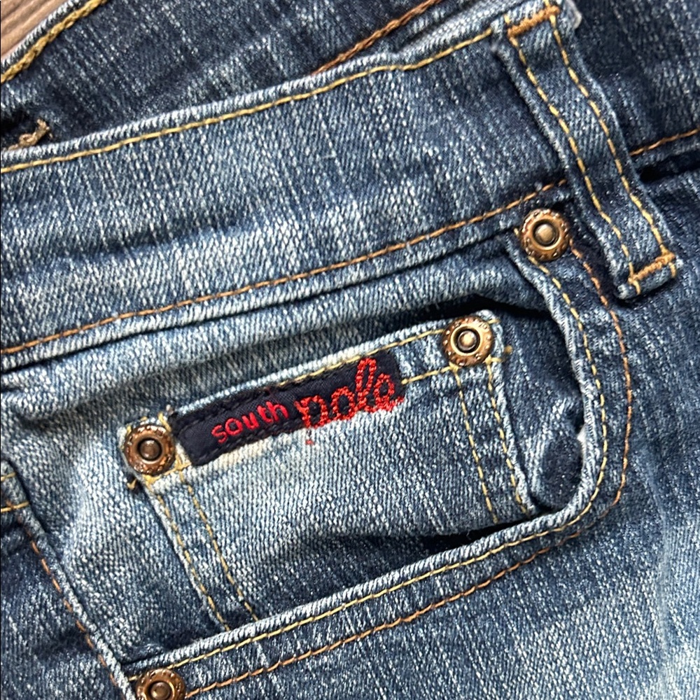 South Pole Y2K Women's Blue Flare Jeans !! Size 11 - Picture 5 of 9